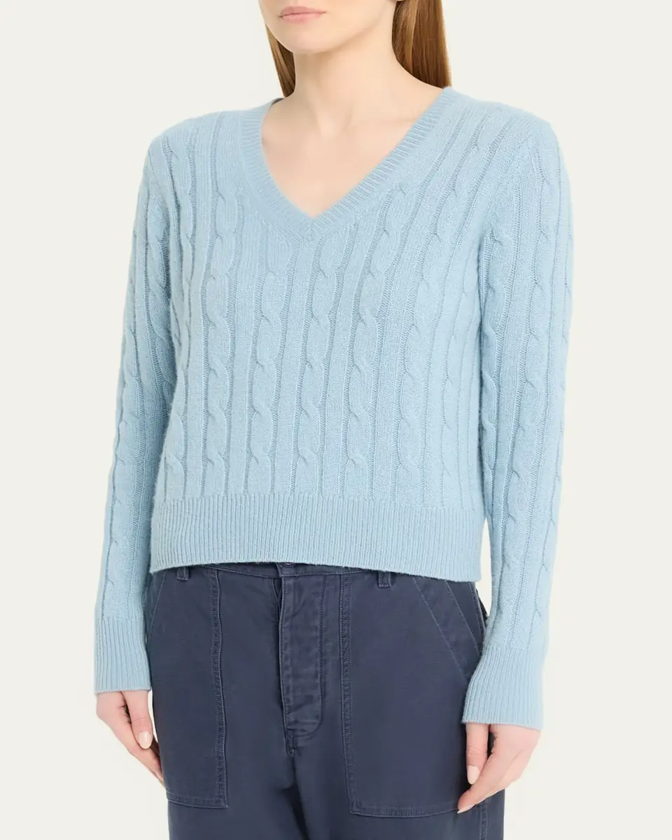 Nili Lotan Camelia Cable-Knit Cashmere Sweater | Thumbnail 4 Nili Lotan Camelia Cable-Knit Cashmere Sweater | Thumbnail 4