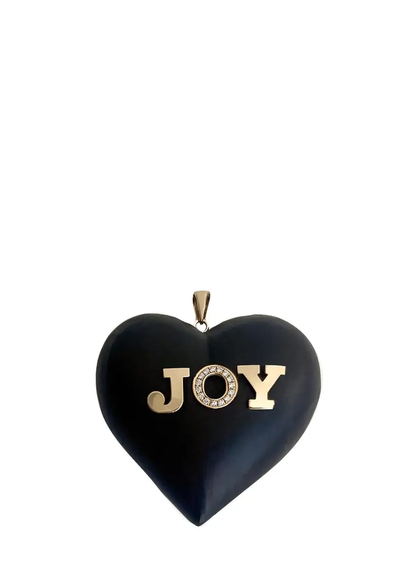 Haute Victoire JOY Ebony and Diamond Pendant | Thumbnail 3 Haute Victoire JOY Ebony and Diamond Pendant | Thumbnail 3
