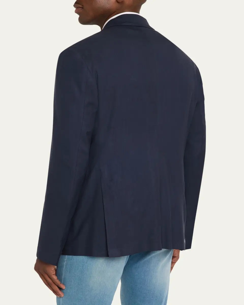 Kiton Men's Washed Cashmere Single-Breasted Jacket | Thumbnail 3 Kiton Men's Washed Cashmere Single-Breasted Jacket | Thumbnail 3