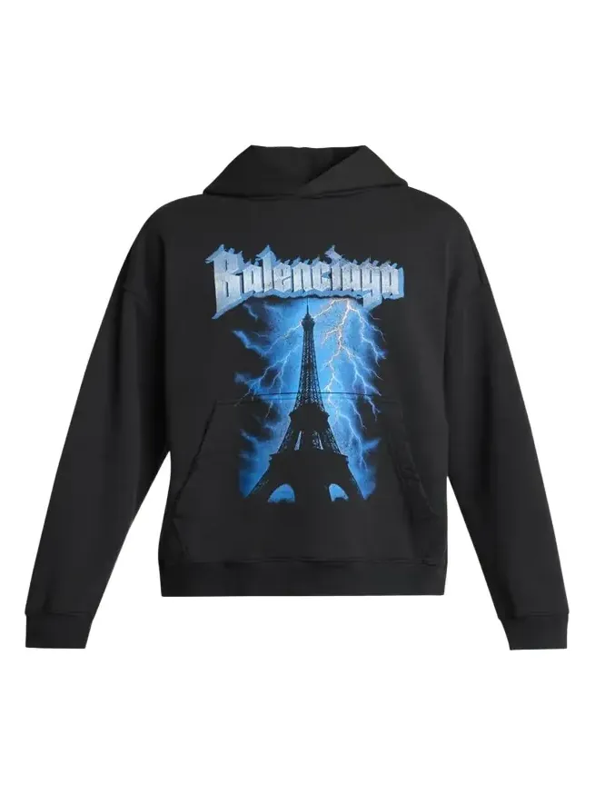Men's Paris Thunderstorm Medium-Fit Hoodie Men's Paris Thunderstorm Medium-Fit Hoodie