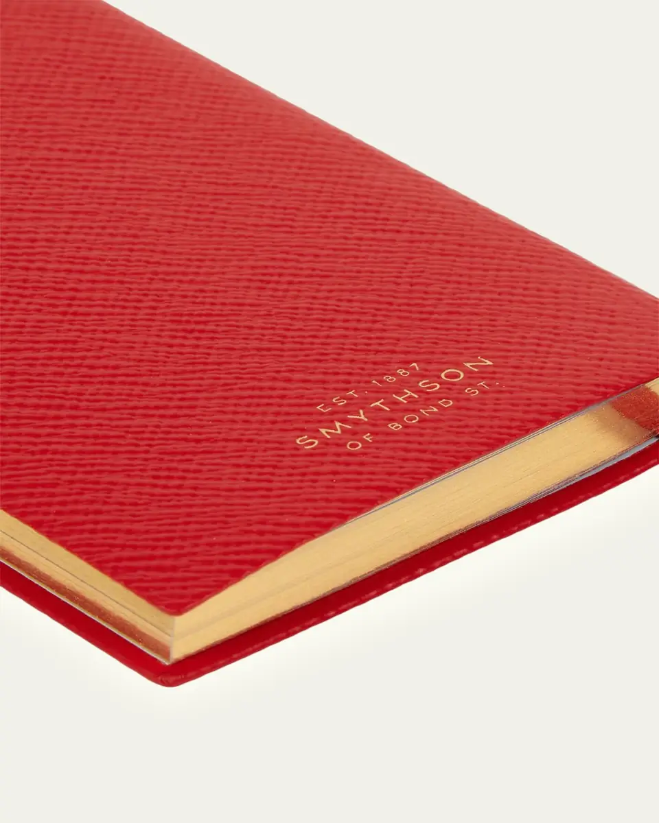 Smythson "XOXO" Panama Leather Pocket Notebook | Thumbnail 2