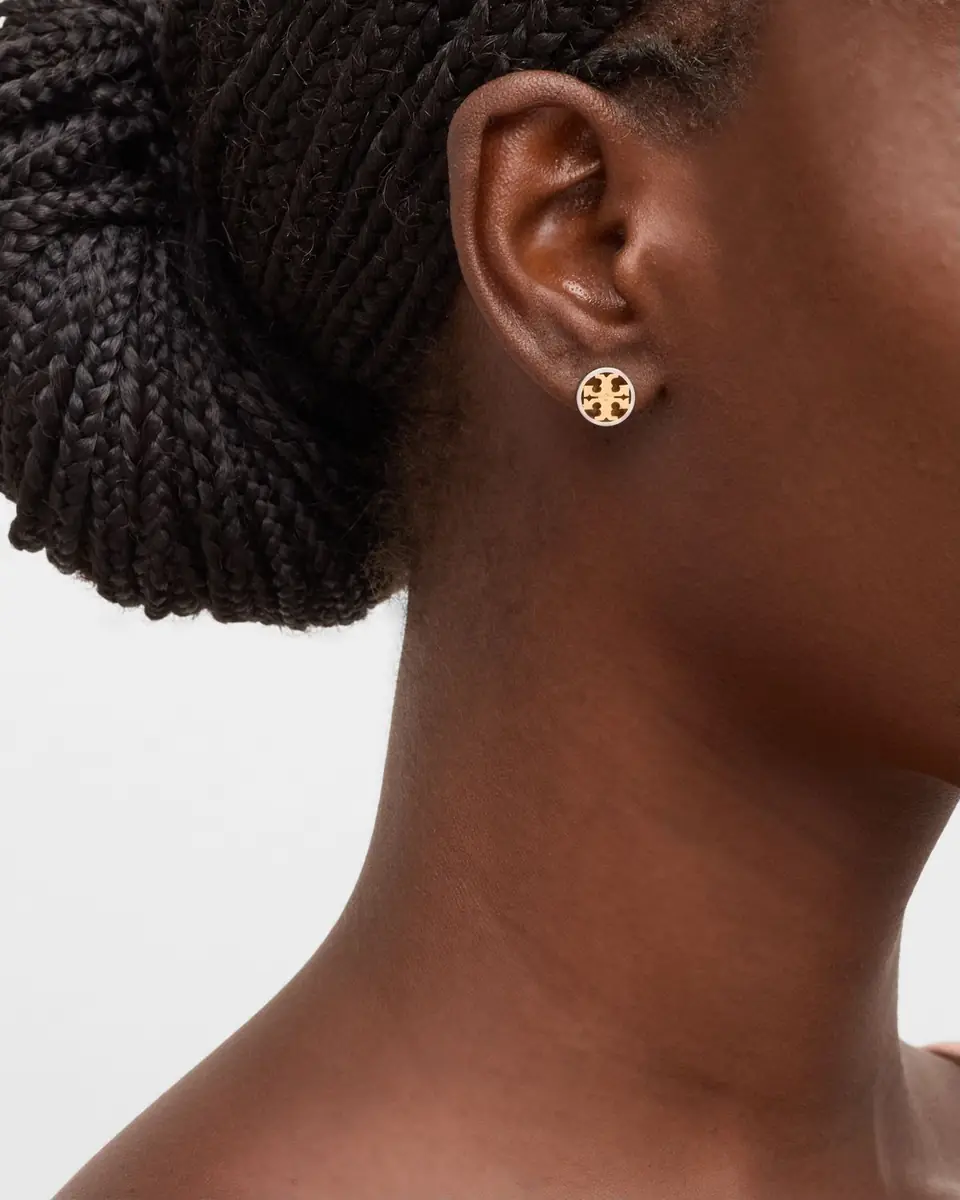 Tory Burch Icon Circle Stud Earrings | Thumbnail 2