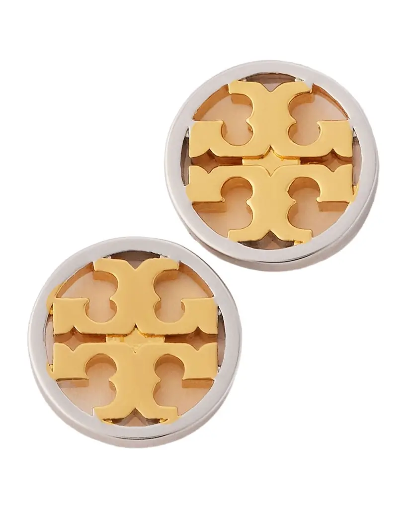 Tory Burch Icon Circle Stud Earrings | Image 1 Tory Burch Icon Circle Stud Earrings | Image 1