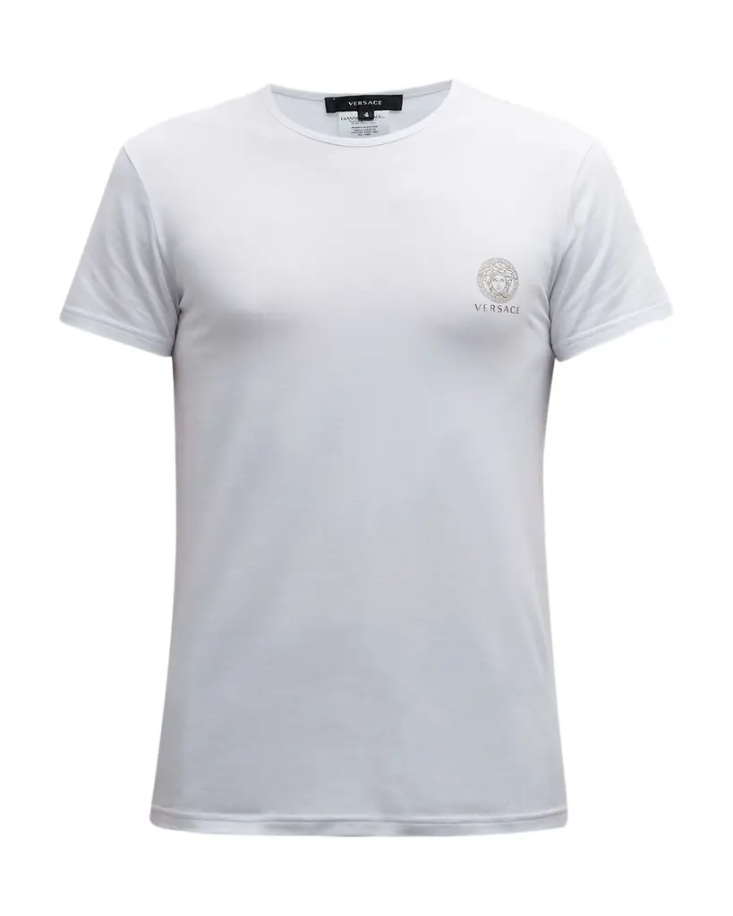 Versace Men's 2-Pack Medusa Head Logo T-Shirt | Image 1 Versace Men's 2-Pack Medusa Head Logo T-Shirt | Image 1