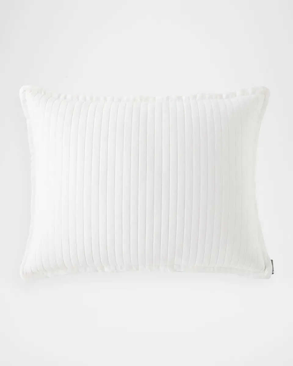 Lili Alessandra Tessa Quilted Luxe Euro Pillow, 27" x 36" | Thumbnail 2