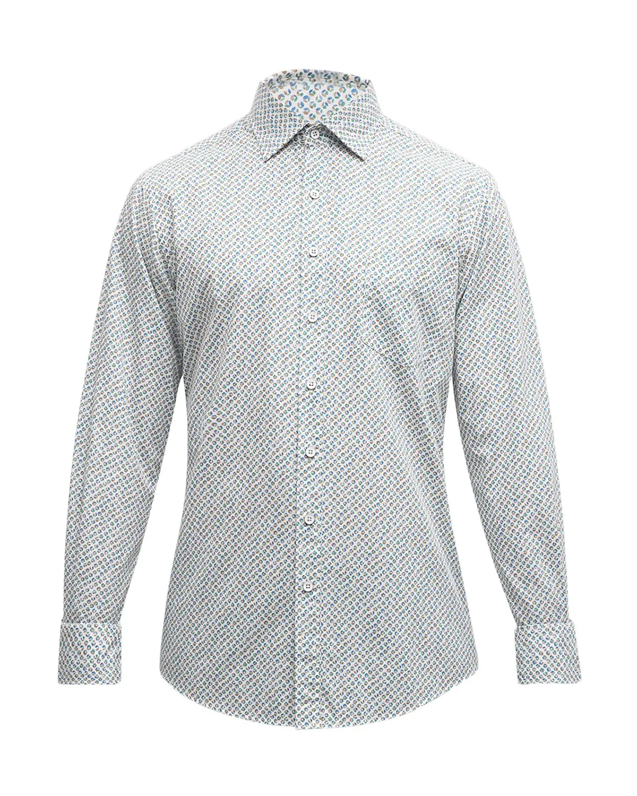 Men's Underwood Multicolor Leaf-Print Sport Shirt Men's Underwood Multicolor Leaf-Print Sport Shirt