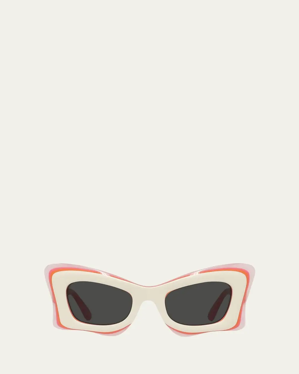 Loewe Multicolor Acetate Butterfly Sunglasses | Thumbnail 5 Loewe Multicolor Acetate Butterfly Sunglasses | Thumbnail 5