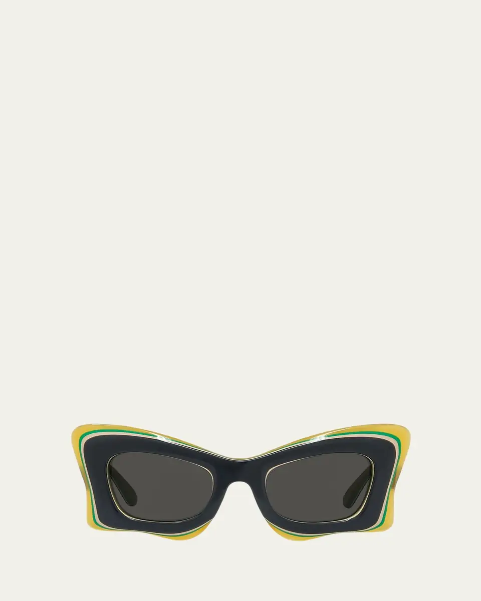 Loewe Multicolor Acetate Butterfly Sunglasses | Thumbnail 8 Loewe Multicolor Acetate Butterfly Sunglasses | Thumbnail 8