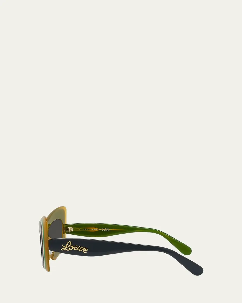 Loewe Multicolor Acetate Butterfly Sunglasses | Thumbnail 10 Loewe Multicolor Acetate Butterfly Sunglasses | Thumbnail 10