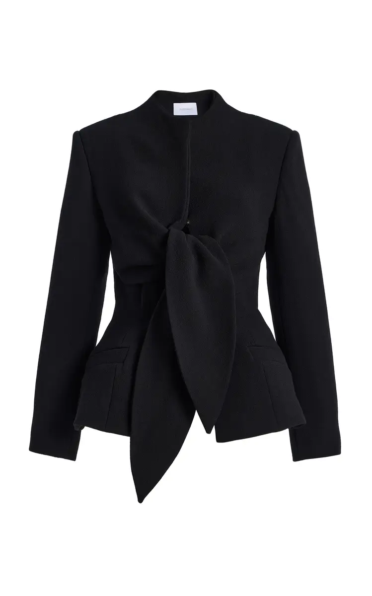 Harithand Exclusive Tied Double Crepe Jacket