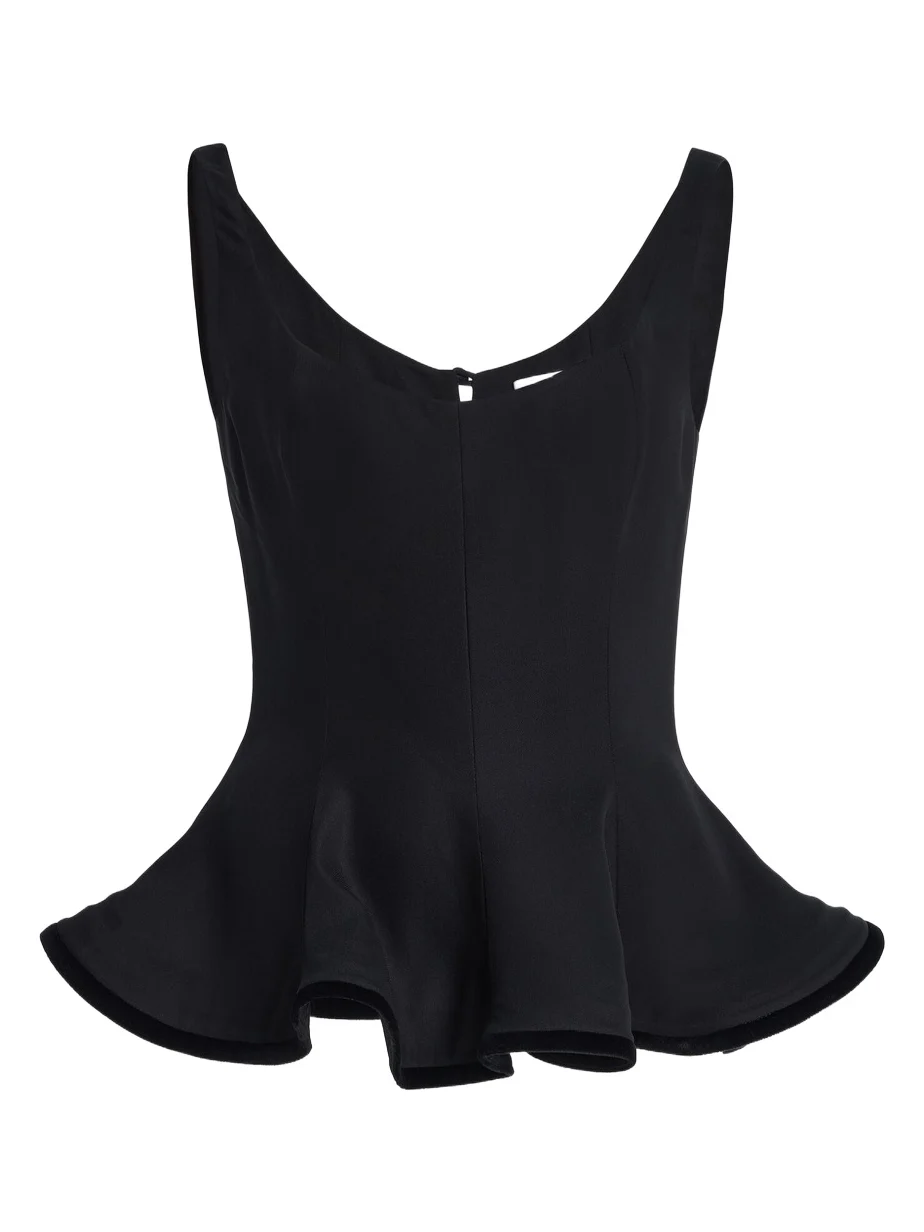 Harithand Exclusive Sleeveless Peplum Top