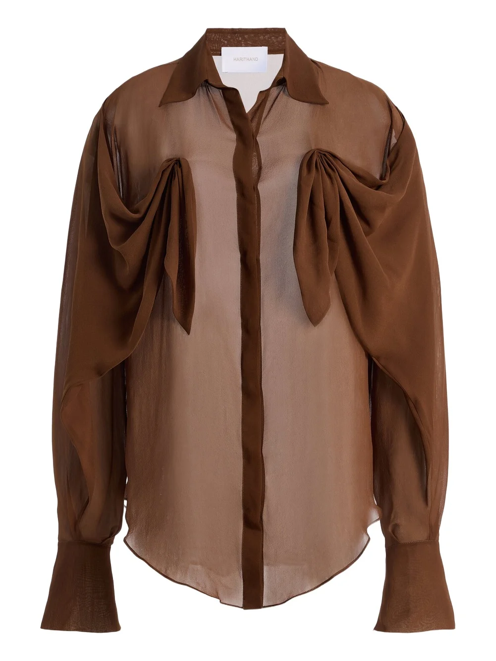 Exclusive Draped Silk Top Exclusive Draped Silk Top