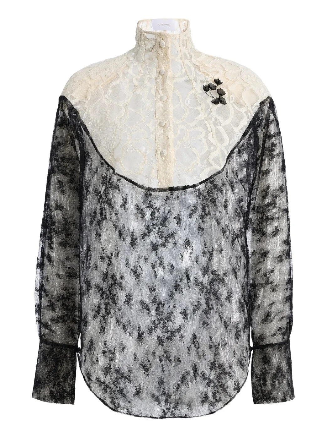 Harithand Exclusive Contrast Lace Top