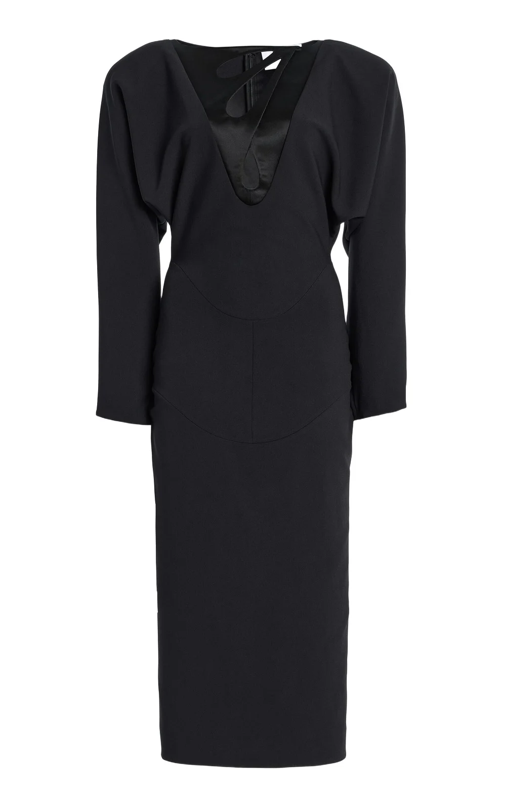 Harithand Exclusive Cutout Crepe Midi Dress