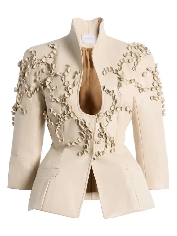 Exclusive Embellished Leather Jacket Exclusive Embellished Leather Jacket