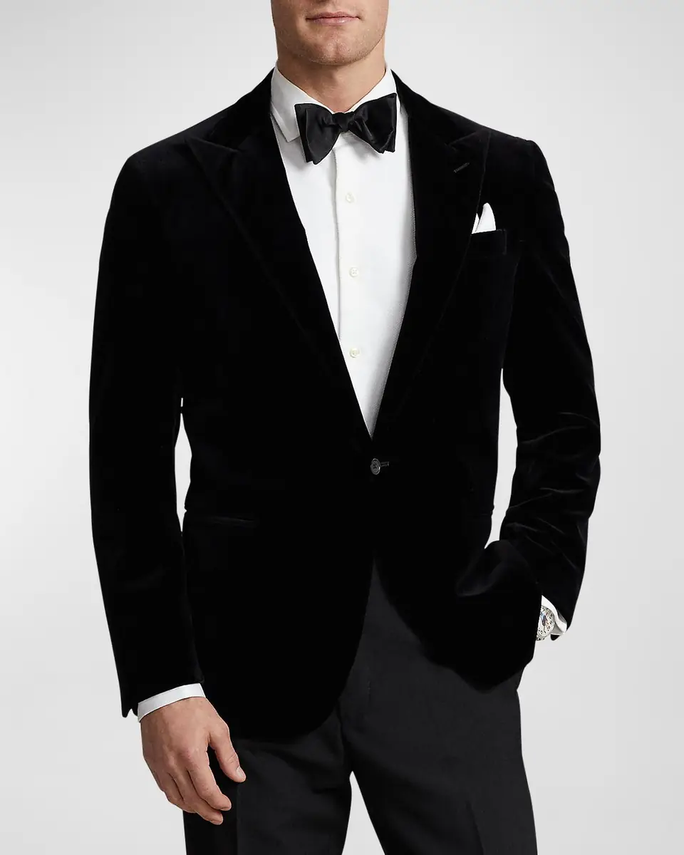 Polo Ralph Lauren Men's Tailored Velvet Evening Jacket | Thumbnail 2 Polo Ralph Lauren Men's Tailored Velvet Evening Jacket | Thumbnail 2