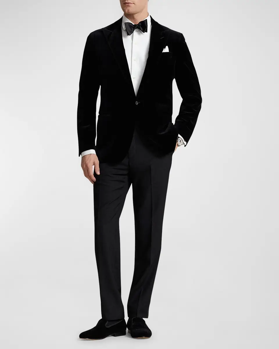 Polo Ralph Lauren Men's Tailored Velvet Evening Jacket | Thumbnail 3 Polo Ralph Lauren Men's Tailored Velvet Evening Jacket | Thumbnail 3