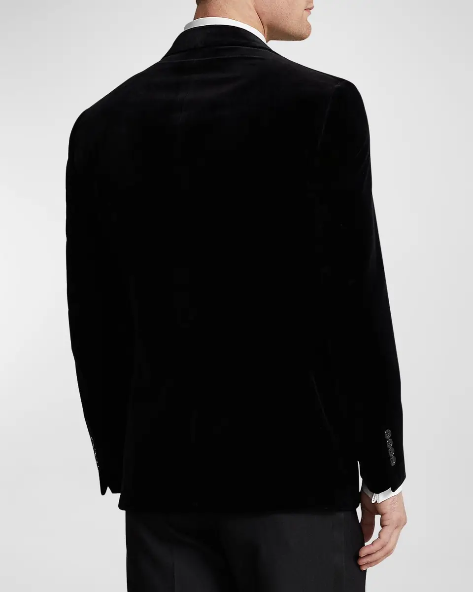Polo Ralph Lauren Men's Tailored Velvet Evening Jacket | Thumbnail 4 Polo Ralph Lauren Men's Tailored Velvet Evening Jacket | Thumbnail 4