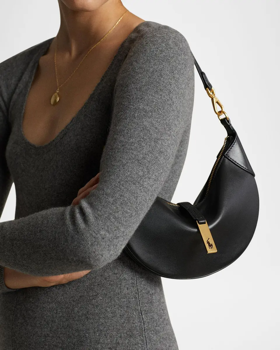 Polo Ralph Lauren Polo ID Calfskin Mini Shoulder Bag | Thumbnail 2 Polo Ralph Lauren Polo ID Calfskin Mini Shoulder Bag | Thumbnail 2