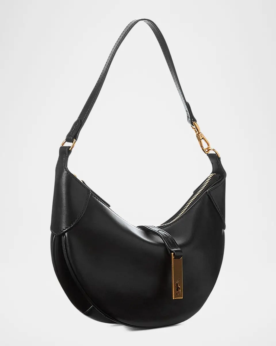 Polo Ralph Lauren Polo ID Calfskin Mini Shoulder Bag | Thumbnail 3 Polo Ralph Lauren Polo ID Calfskin Mini Shoulder Bag | Thumbnail 3