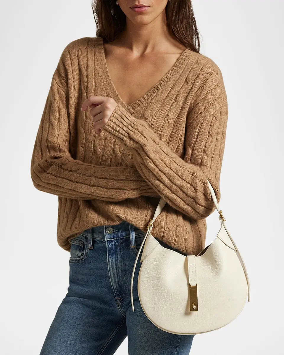 Polo Ralph Lauren Polo ID Leather Small Shoulder Bag | Thumbnail 2 Polo Ralph Lauren Polo ID Leather Small Shoulder Bag | Thumbnail 2