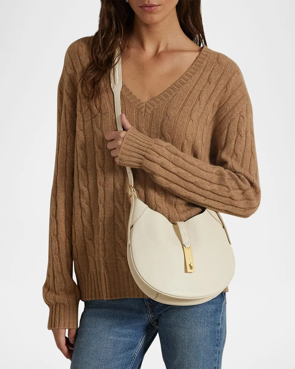 Polo Ralph Lauren Polo ID Leather Small Shoulder Bag | Thumbnail 5 Polo Ralph Lauren Polo ID Leather Small Shoulder Bag | Thumbnail 5