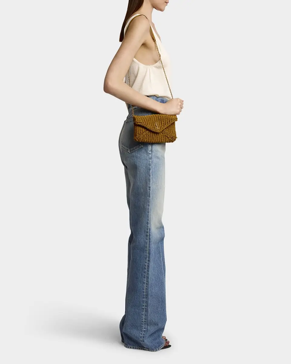 Saint Laurent Cassandre Small YSL Clutch Bag in Raffia | Thumbnail 5 Saint Laurent Cassandre Small YSL Clutch Bag in Raffia | Thumbnail 5