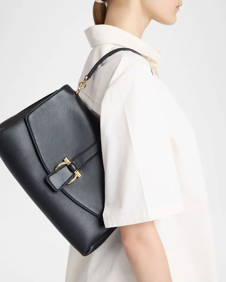 Ferragamo Medium Leather Top-Handle Bag | Thumbnail 2 Ferragamo Medium Leather Top-Handle Bag | Thumbnail 2