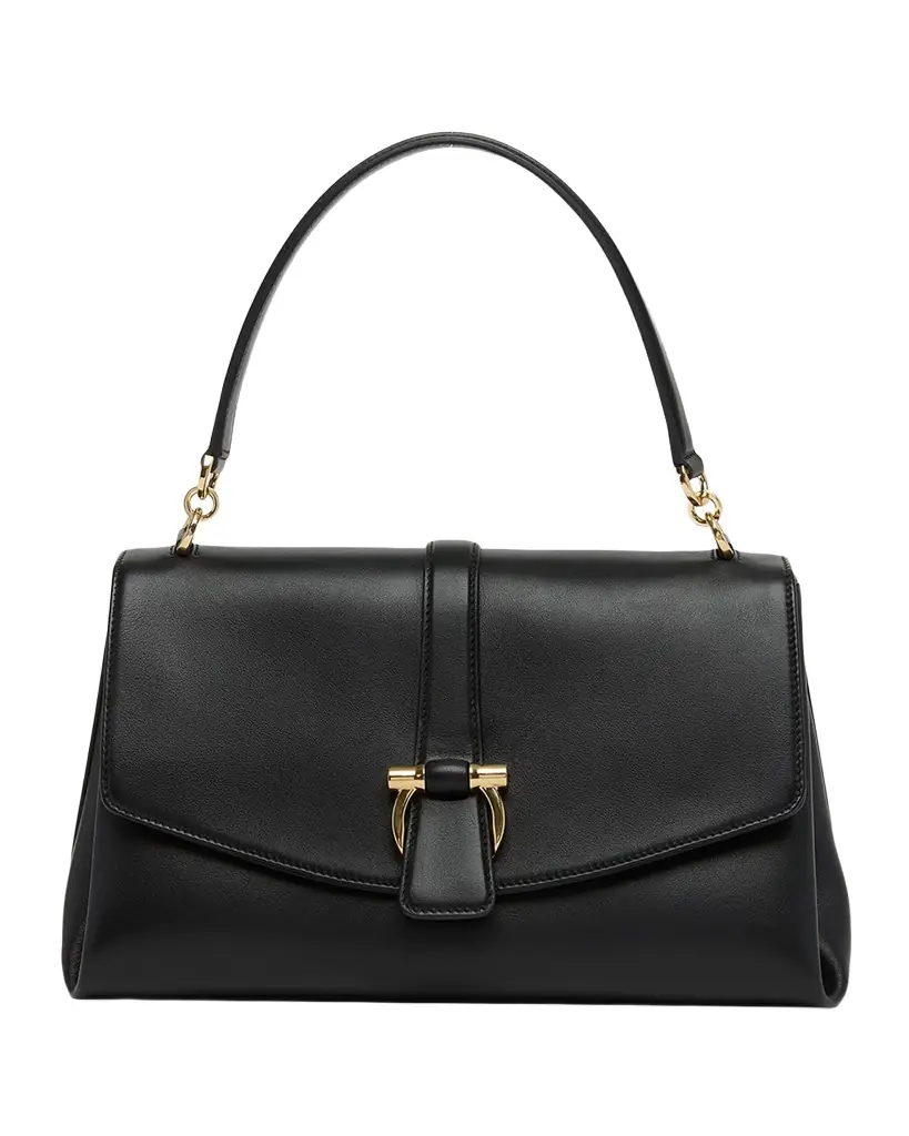 Ferragamo Medium Leather Top-Handle Bag | Image 1 Ferragamo Medium Leather Top-Handle Bag | Image 1
