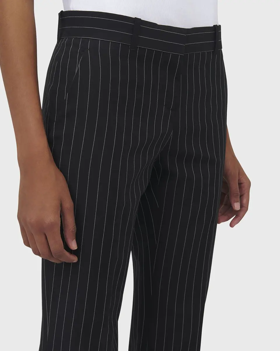 Alexander McQueen High-Rise Pinstripe Flared Trousers | Thumbnail 5 Alexander McQueen High-Rise Pinstripe Flared Trousers | Thumbnail 5