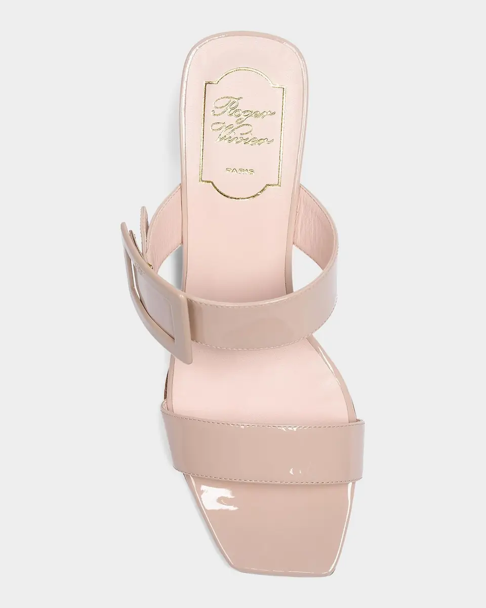 Roger Vivier 60mm Belle Vivier Patent Leather Wedge Mule Sandals | Thumbnail 4 Roger Vivier 60mm Belle Vivier Patent Leather Wedge Mule Sandals | Thumbnail 4