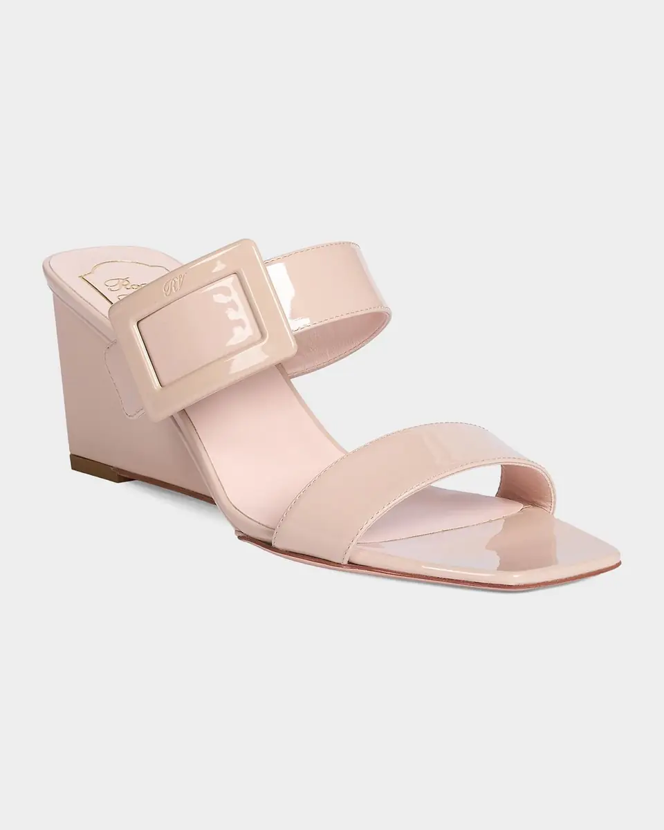 Roger Vivier 60mm Belle Vivier Patent Leather Wedge Mule Sandals | Thumbnail 5 Roger Vivier 60mm Belle Vivier Patent Leather Wedge Mule Sandals | Thumbnail 5