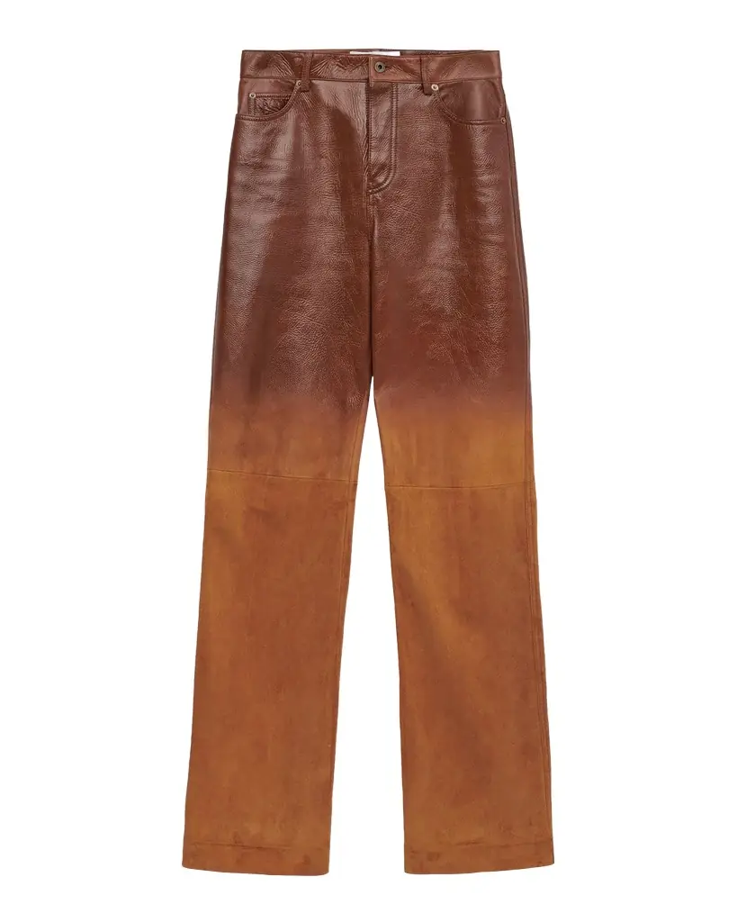 Loewe Degradé Suede Straight-Leg Pants | Image 1 Loewe Degradé Suede Straight-Leg Pants | Image 1