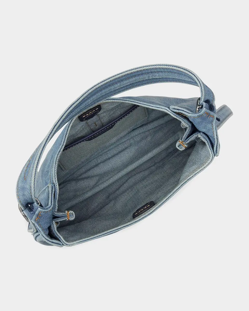 Polo Ralph Lauren Polo ID Denim Small Shoulder Bag | Thumbnail 3 Polo Ralph Lauren Polo ID Denim Small Shoulder Bag | Thumbnail 3