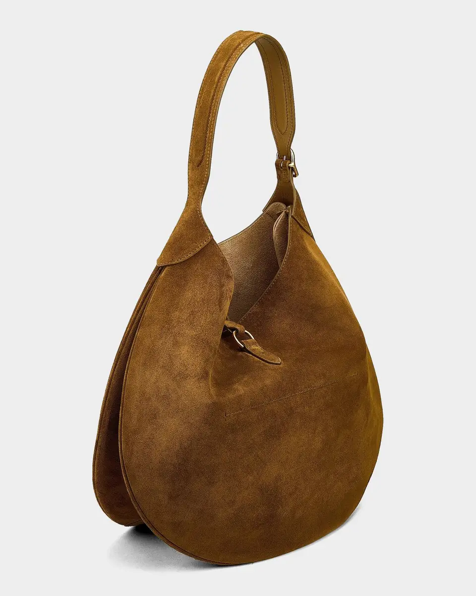 Polo Ralph Lauren Polo ID Suede Large Shoulder Bag | Thumbnail 3 Polo Ralph Lauren Polo ID Suede Large Shoulder Bag | Thumbnail 3