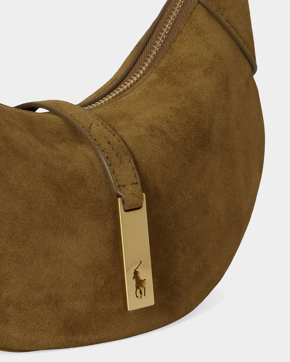 Polo Ralph Lauren Polo ID Suede Mini Shoulder Bag | Thumbnail 4 Polo Ralph Lauren Polo ID Suede Mini Shoulder Bag | Thumbnail 4