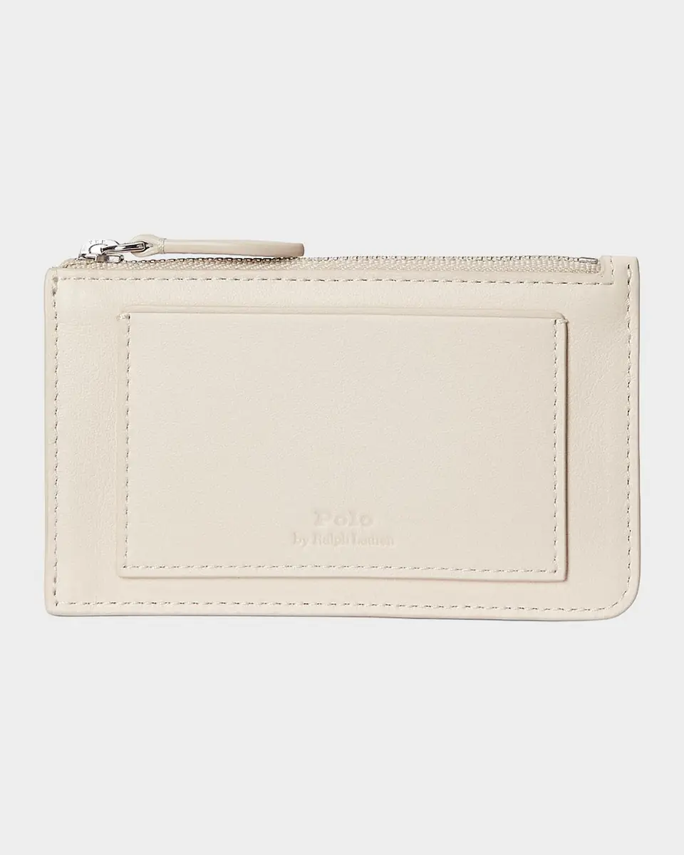 Polo Ralph Lauren Polo Bear Leather Zip Card Case | Thumbnail 2 Polo Ralph Lauren Polo Bear Leather Zip Card Case | Thumbnail 2