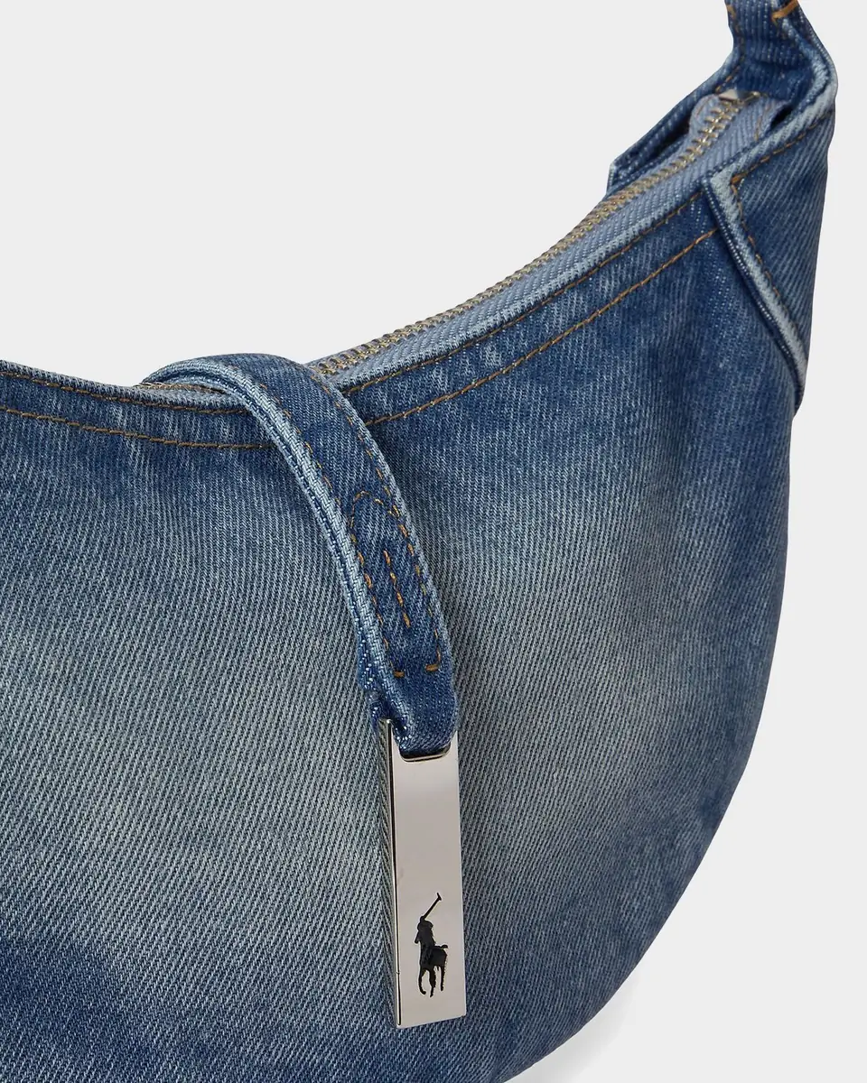 Polo Ralph Lauren Polo ID Denim Mini Shoulder Bag | Thumbnail 4 Polo Ralph Lauren Polo ID Denim Mini Shoulder Bag | Thumbnail 4