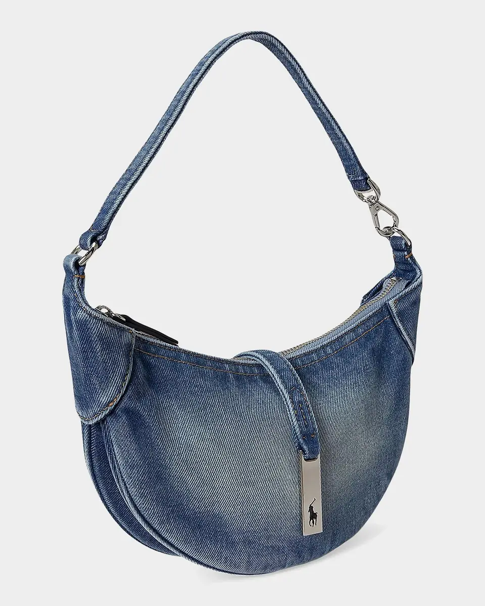 Polo Ralph Lauren Polo ID Denim Mini Shoulder Bag | Thumbnail 5 Polo Ralph Lauren Polo ID Denim Mini Shoulder Bag | Thumbnail 5