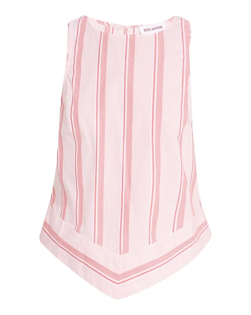 Rosie Assoulin Striped Sleeveless Chevron Top | Image 1 Rosie Assoulin Striped Sleeveless Chevron Top | Image 1