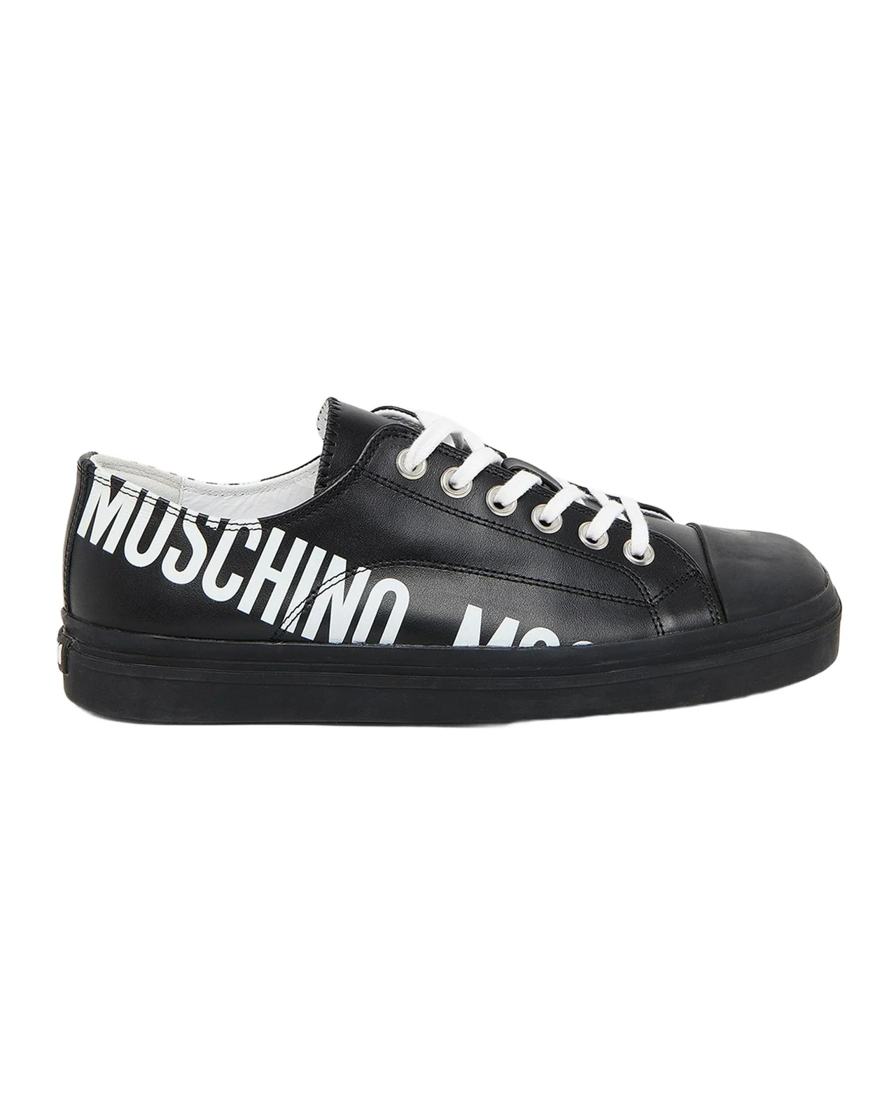 Men's Logo-Printed Leather Low-Top Sneakers Men's Logo-Printed Leather Low-Top Sneakers