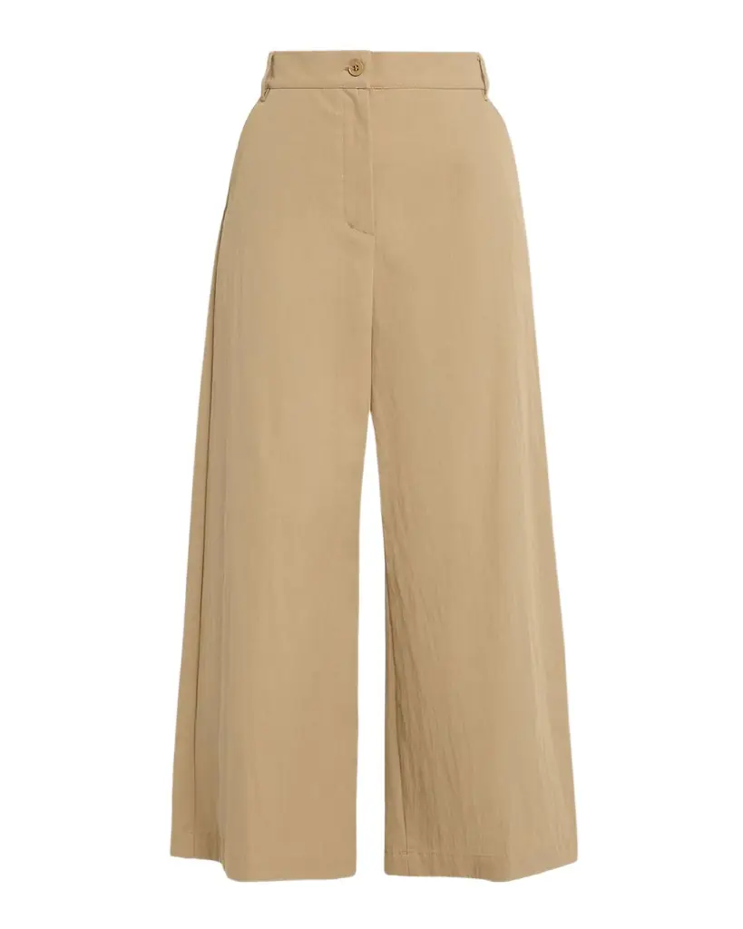 Weekend Max Mara Cropped Wide-Leg Gabardine Pants | Image 1 Weekend Max Mara Cropped Wide-Leg Gabardine Pants | Image 1
