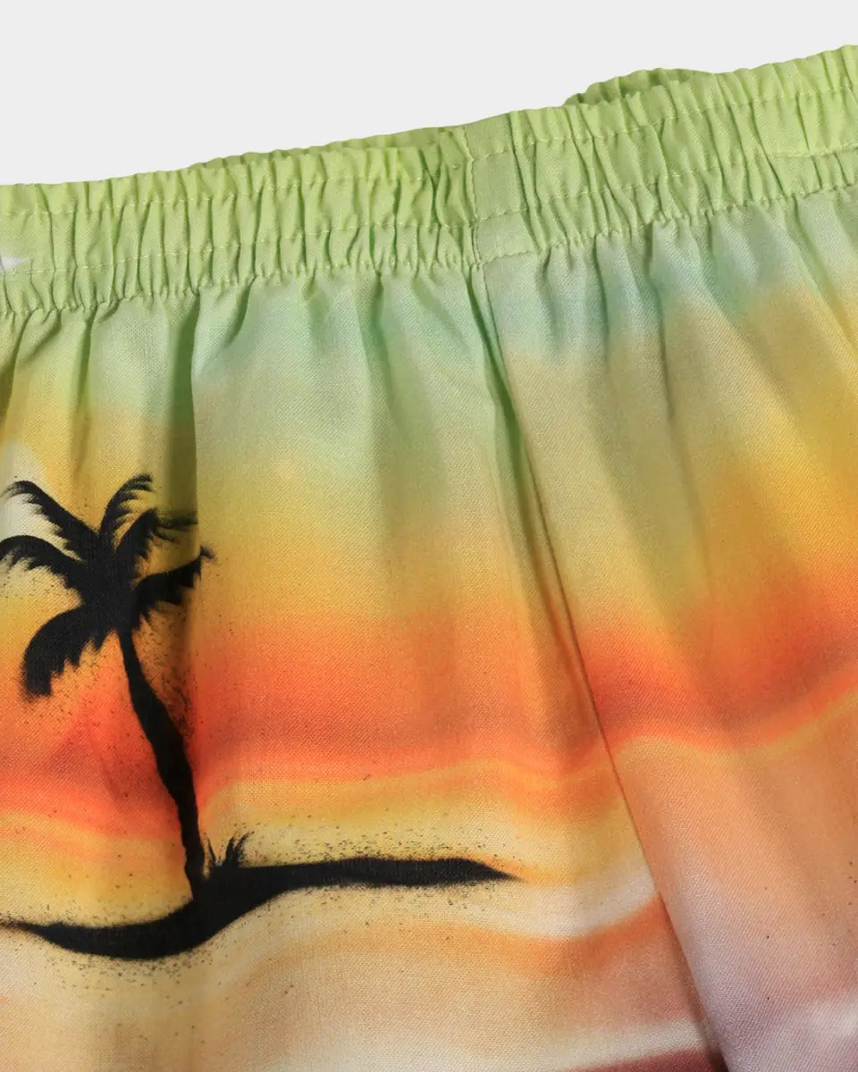 Molo Boy's Solar Palm Tree Shorts, Size -2 | Thumbnail 3