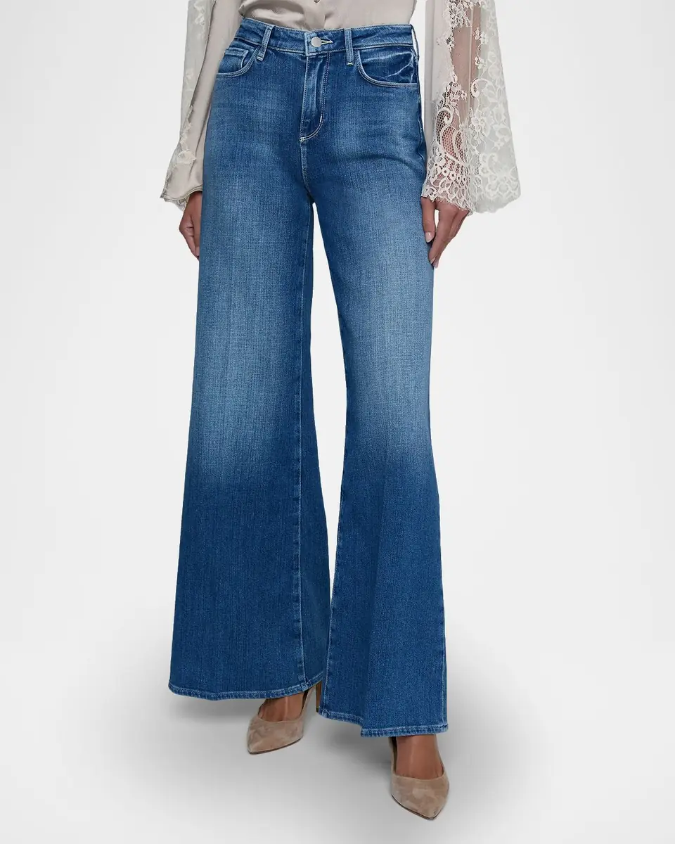L'Agence Quincy High-Rise Wide-Leg Jeans | Thumbnail 4