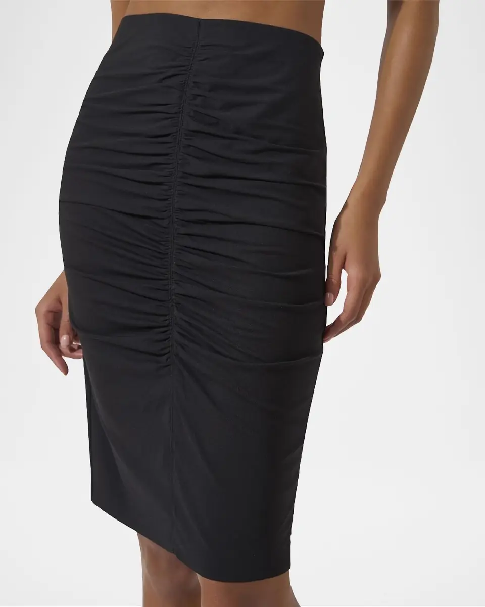 Wolford Pure Ruched Knee-Length Skirt | Thumbnail 3 Wolford Pure Ruched Knee-Length Skirt | Thumbnail 3