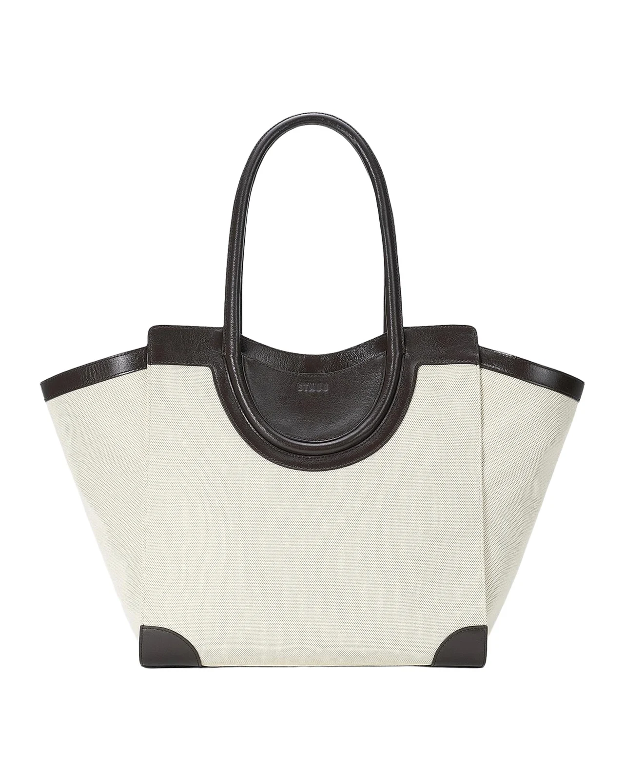 Maude Leather-Trim Canvas Tote Bag Maude Leather-Trim Canvas Tote Bag
