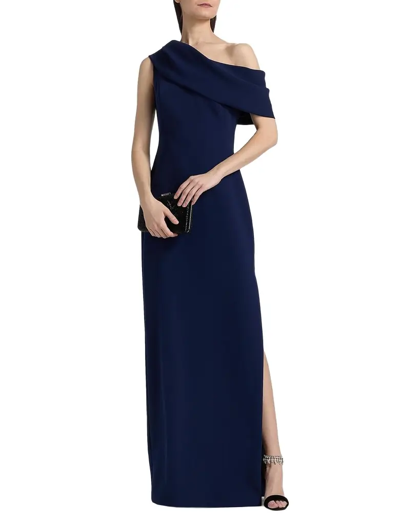 Amsale Draped One-Shoulder Gown | Image 1 Amsale Draped One-Shoulder Gown | Image 1
