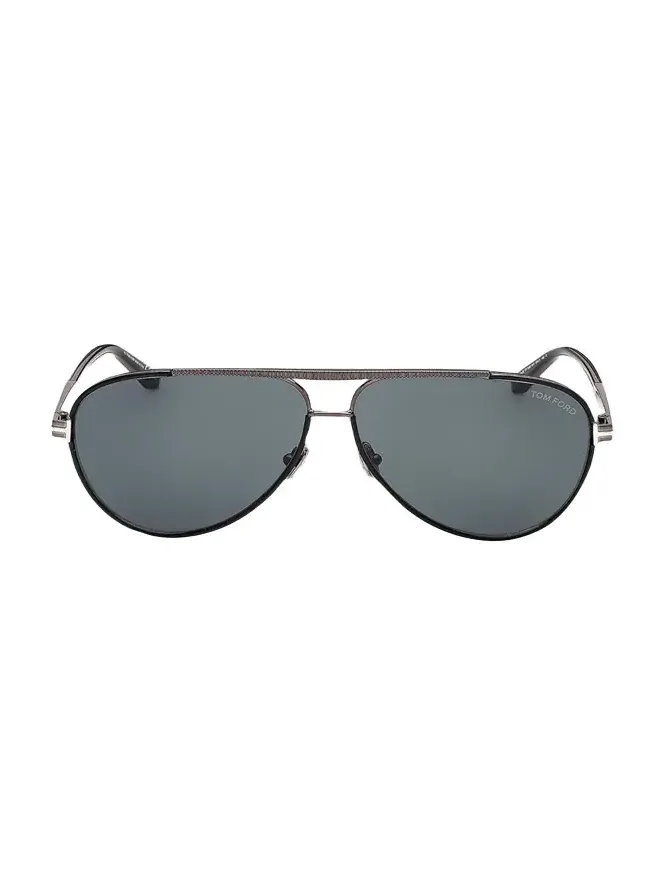 Men's Rupert 02 63mm Metal & Acetate Aviator Sunglasses Men's Rupert 02 63mm Metal & Acetate Aviator Sunglasses