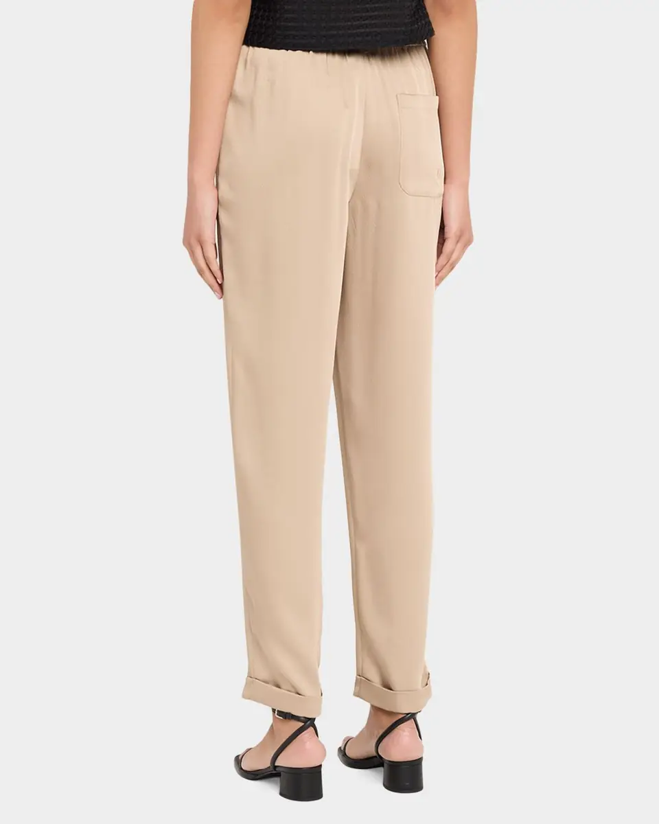 Emporio Armani Tapered Twill Crepe Trousers | Thumbnail 3