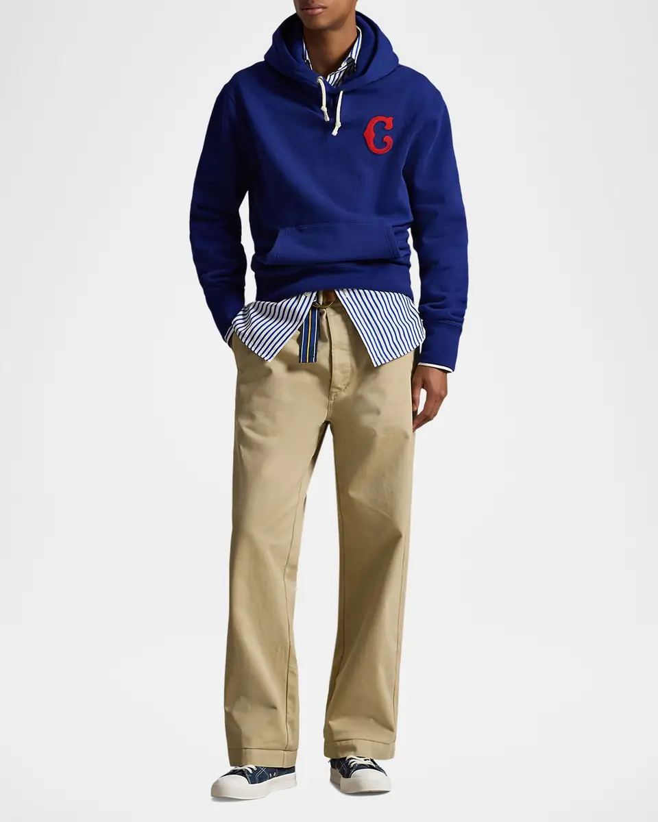 Polo Ralph Lauren x Chicago Cubs Men's Royal Fleece Hoodie | Thumbnail 2 Polo Ralph Lauren x Chicago Cubs Men's Royal Fleece Hoodie | Thumbnail 2